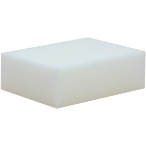 Weißer Handpolierschwamm von Rot-Weiss für Autopflege, auswaschbar und ideal für Polierpasten.