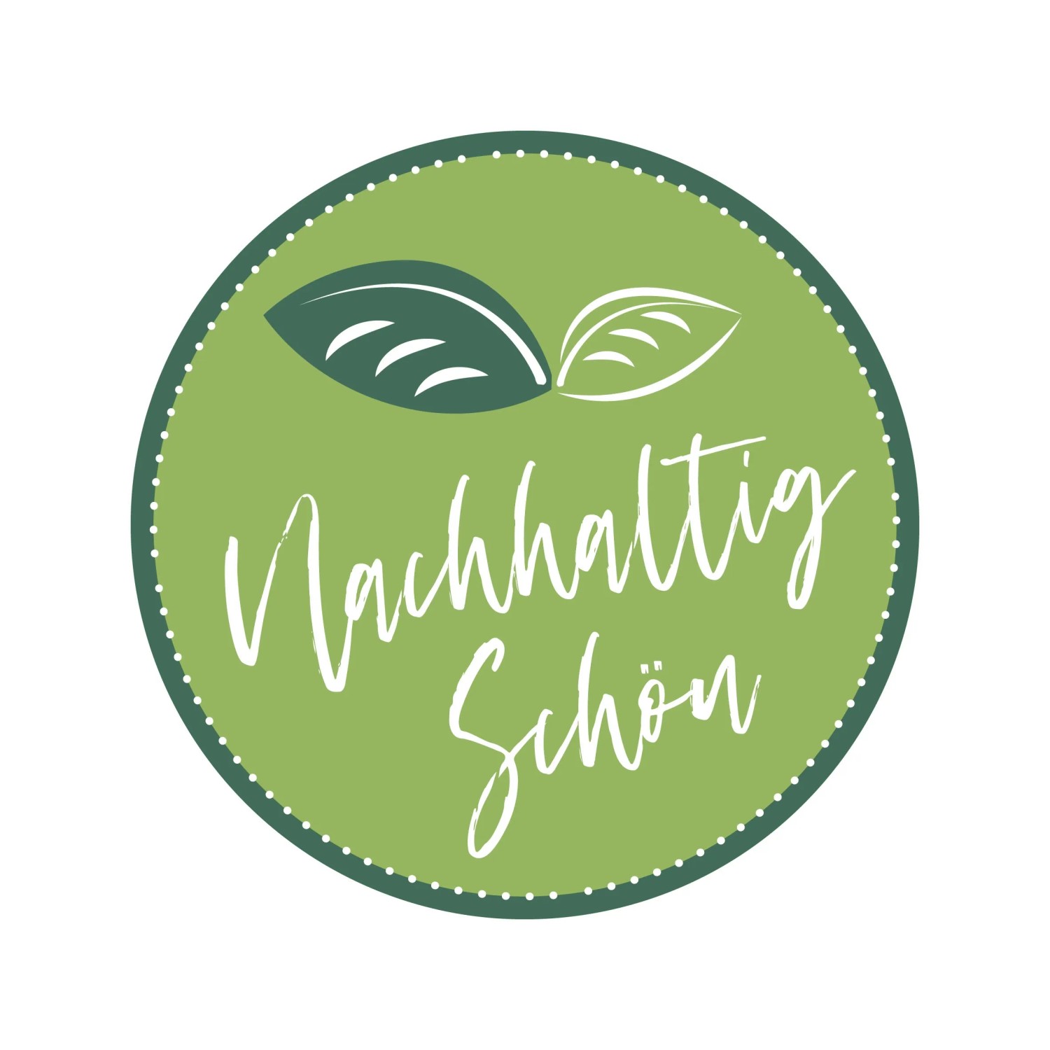 Logo: "Nachhaltig Schön" für Gardinia EasyFix Rollo Lili Green aus Recyclingmaterial.