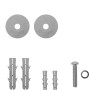 Schellenberg Abstandsmontagesystem für Dämmung (50-120mm), 2 Stück: Dübel, Schrauben und Zubehör für Rollos & Raffrollos.