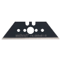 Wolfcraft Trapezklinge, 0,65x61mm, schwarz, 5er-Pack. Messerzubehör für Profis.