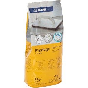 Mapei Flexfuge Beige, 2 kg Sack. Flexible Fugenmasse für 1-6 mm Fugenbreite.