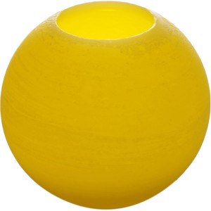 Cremefarbene LED-Kerze Bola (Ø 15 cm) mit Timerfunktion für stimmungsvolles Licht.