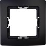 Kopp Abdeckrahmen 1-fach Paris, mattschwarz, für Schalter und Steckdosen