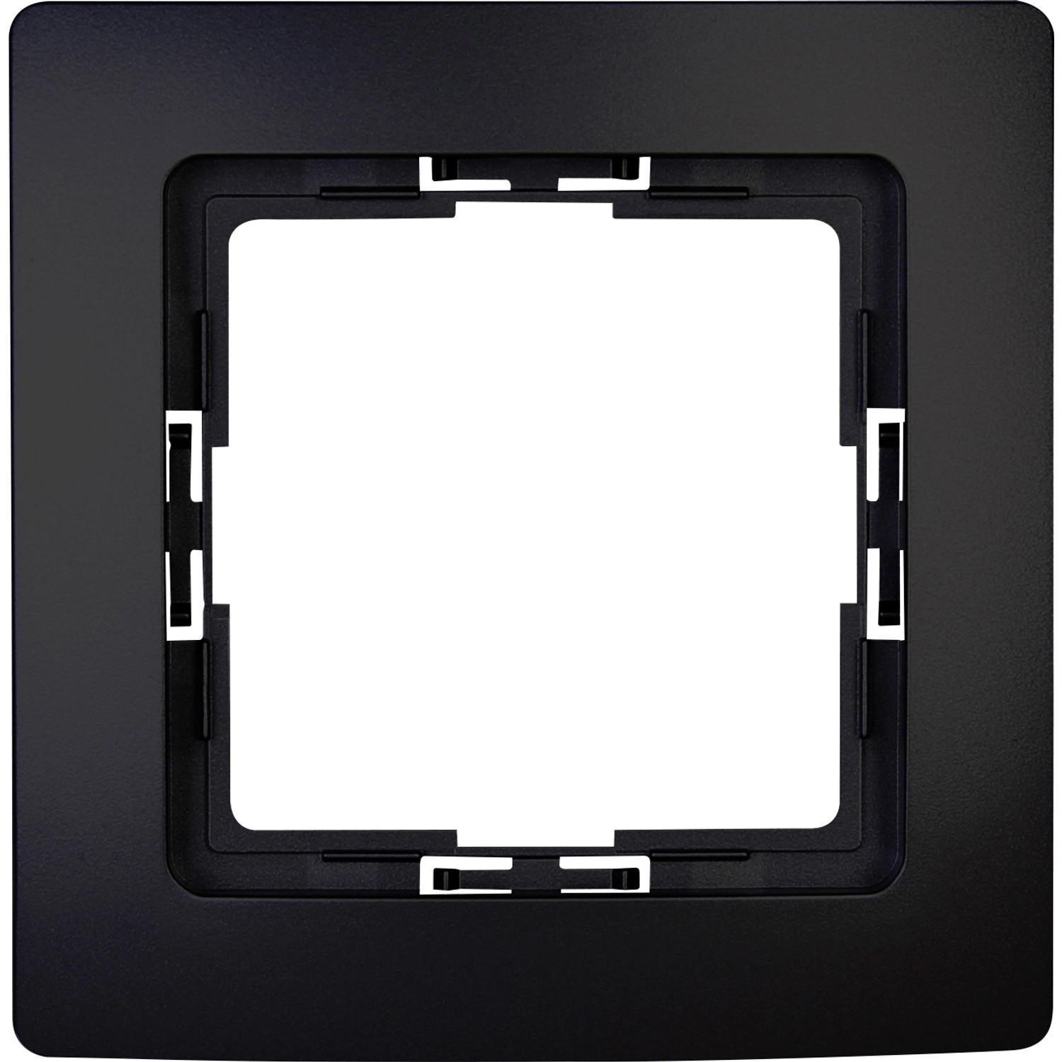 Kopp Abdeckrahmen 1-fach Paris, mattschwarz, für Schalter und Steckdosen