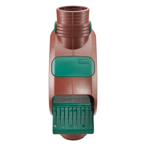 Garantia Fallrohrfilter Rainus DN 80-100, braun, mit Filtereinsatz für Regentonnen.