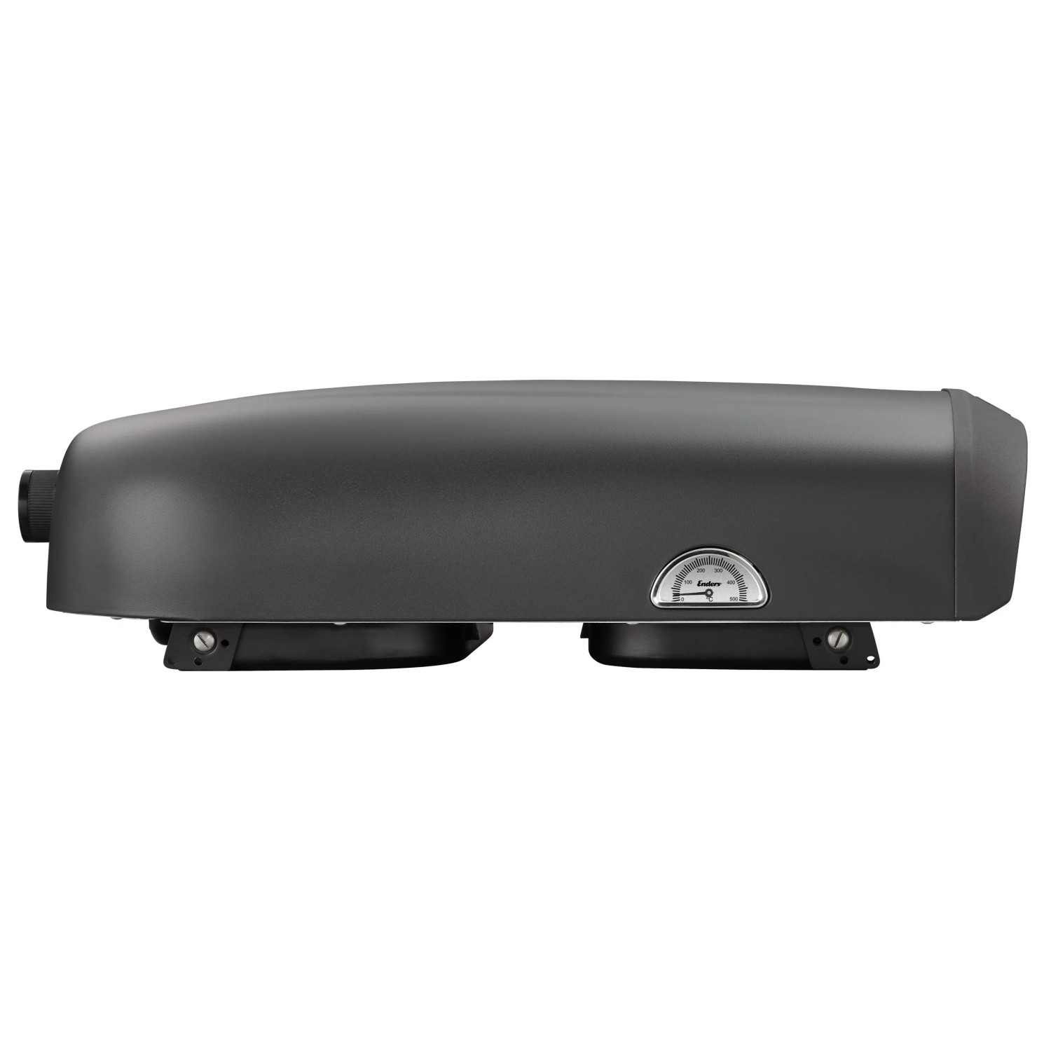 Enders Pizzaofen Paco, ein Gasgrill mit Thermometer und schwarzem Gehäuse.