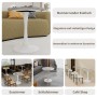 okwish Couchtisch mit Marmor Tischplatte Wohnzimmer Esszimmer 70x70x72cm Weiß Grau_8