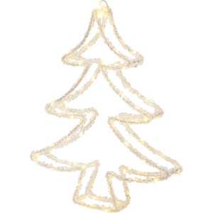 LED-Silhouetten-Figur Tannenbaum 34 cm Transparent