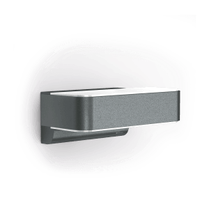 Steinel LED-Außenleuchte L 810 C in Anthrazit für effektvolle Up & Downlight-Beleuchtung.