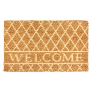 Astra Türmatte Coco Shape Welcome ca. 45 cm x 75 cm Natur