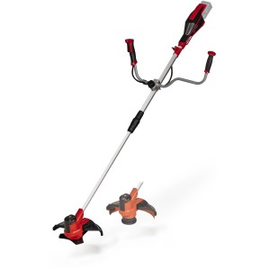 Einhell Akku-Sense AGILLO 18/200-Solo: Akku-Rasentrimmer mit Bike Handle und zwei Schneidaufsätzen.