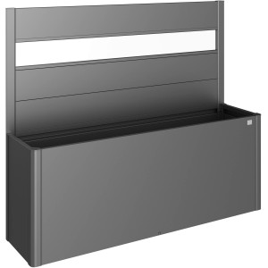 Biohort Sichtschutz Pflanzbeet Belvedere m. Acrylglas Gr. 200 Dunkelgr.-Metallic