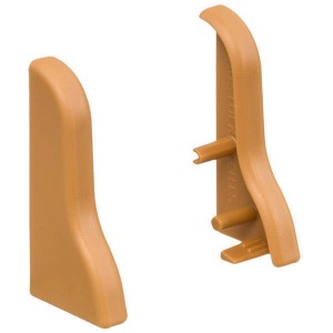 OBI Endkappen Eiche Öl, 2 Stück für Laminat- und Parkett-Sockelleisten.