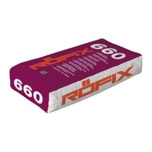 Sack Röfix 660 Zement-Kalk-Grobgrundputz, Unterputz für Innen & Außen, 25 kg.