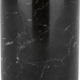 Schwarzer Teelichthalter Midnight Mystery aus Marmor, 8 cm hoch, für stimmungsvolle Beleuchtung.