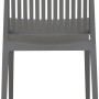Grauer Siena Garden Lane Stapelstuhl, 56x46x80 cm, ideal für Garten und Terrasse.