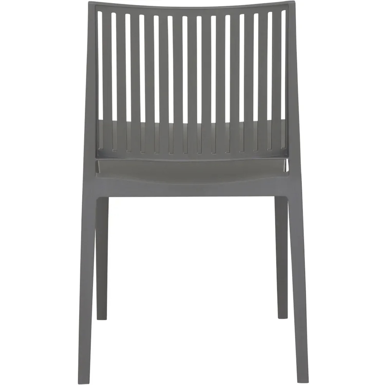 Grauer Siena Garden Lane Stapelstuhl, 56x46x80 cm, ideal für Garten und Terrasse.