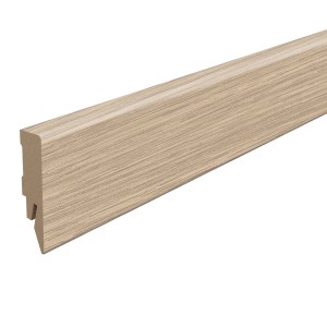 Egger Sockelleiste L627, Victoria Eiche hellbraun, MDF-Fußleiste mit Clipfräsung.