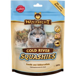 Wolfsblut Squashies Cold River Hundesnack mit Forelle & Süßkartoffel, getreidefrei, 300g.