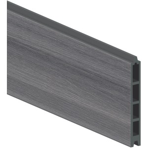 Sichtschutzzaun Einzelprofil System WPC Platinium Grau 15 cm x 178 cm x 2 cm