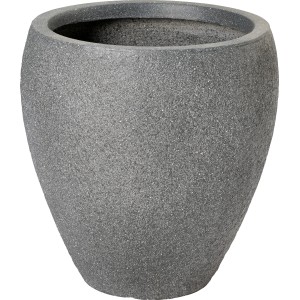 Anthrazitfarbener Pflanztopf, 41x41x41,5 cm, für Innen- und Außenbereich.