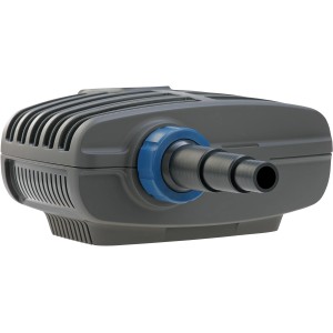 AquaMax Eco Classic 2500E Teichpumpe, graues Gehäuse mit blauem Anschluss.
