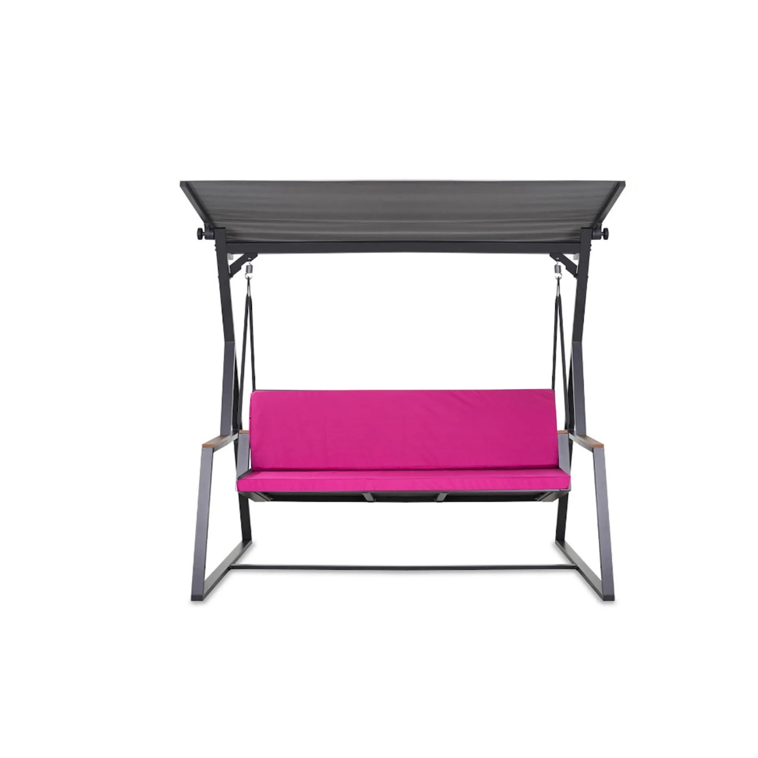 Setgarden Polster für Hollywoodschaukel, 3-Sitzer, 170x60x50cm, Rose. Bequemes Sitzkissen mit abnehmbarem Bezug.