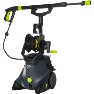 AVA Smart P60 X-Large Hochdruckreiniger mit Schlauchtrommel, Lanze und Zubehör.