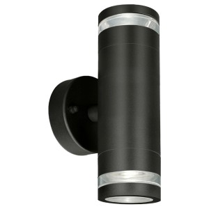 E2 Elektro Wandleuchte MUSICA up-down GU10 IP44 Anthrazit