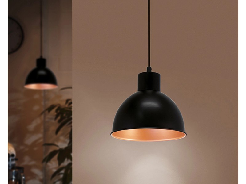 Lampenfassung für Hängeleuchten - L: 5 m - E27 Fassung - mit Schalter -  schwarz