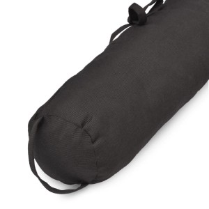 Beautissu Viento Zugluftstopper, 90cm, Anthrazit, mit Schlaufe und Befestigungsbändern.