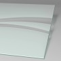 Detailaufnahme: Schulte Alexa Style 2.0 Duschwand mit Dekor, Sicherheitsglas.