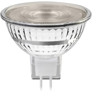 GU5.3 LED Spot MR16, 4,2W, warmweißes Licht, für Wohn- und Essbereich.