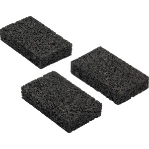 Schwarze Auflagepads (48 Stk.) für Terrassen-Unterkonstruktion, 9x6x0,8 cm, für Holzschutz.
