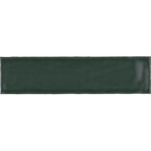 Grüne, glänzende Wandfliese Artisa im Format 7,5x30 cm für den Innenbereich.