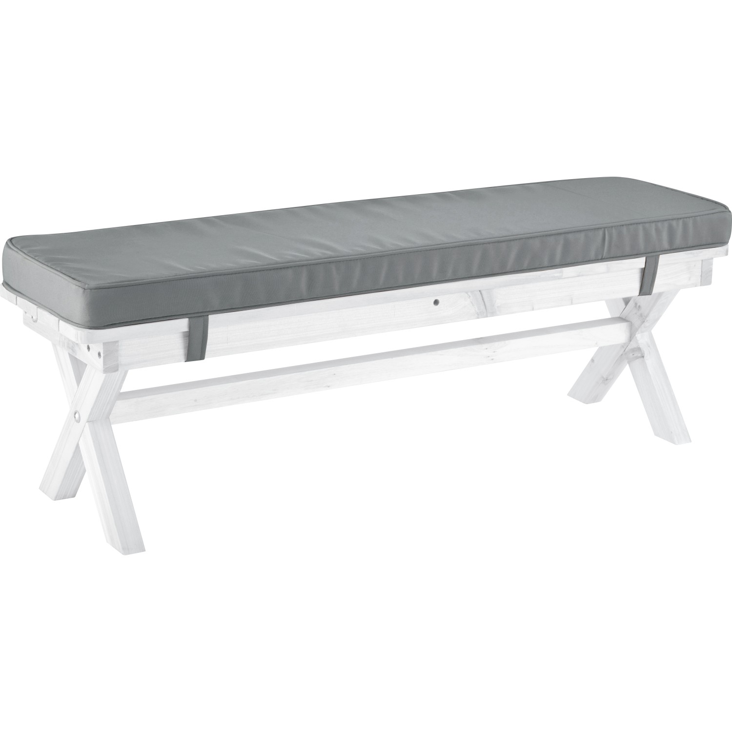 Graues Sitzkissen für Kulikup Kinder-Gartenmöbelbank.