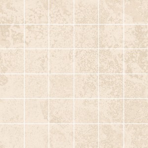 Feinsteinzeug Mosaik Massa Ivory, glasiert, 30x30cm. Ideal für Bad & Küche.