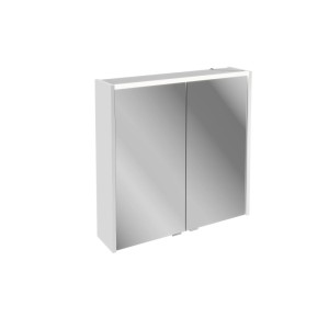 Fackelmann Badmöbel Spiegelschrank B.Round 70 cm Weiß