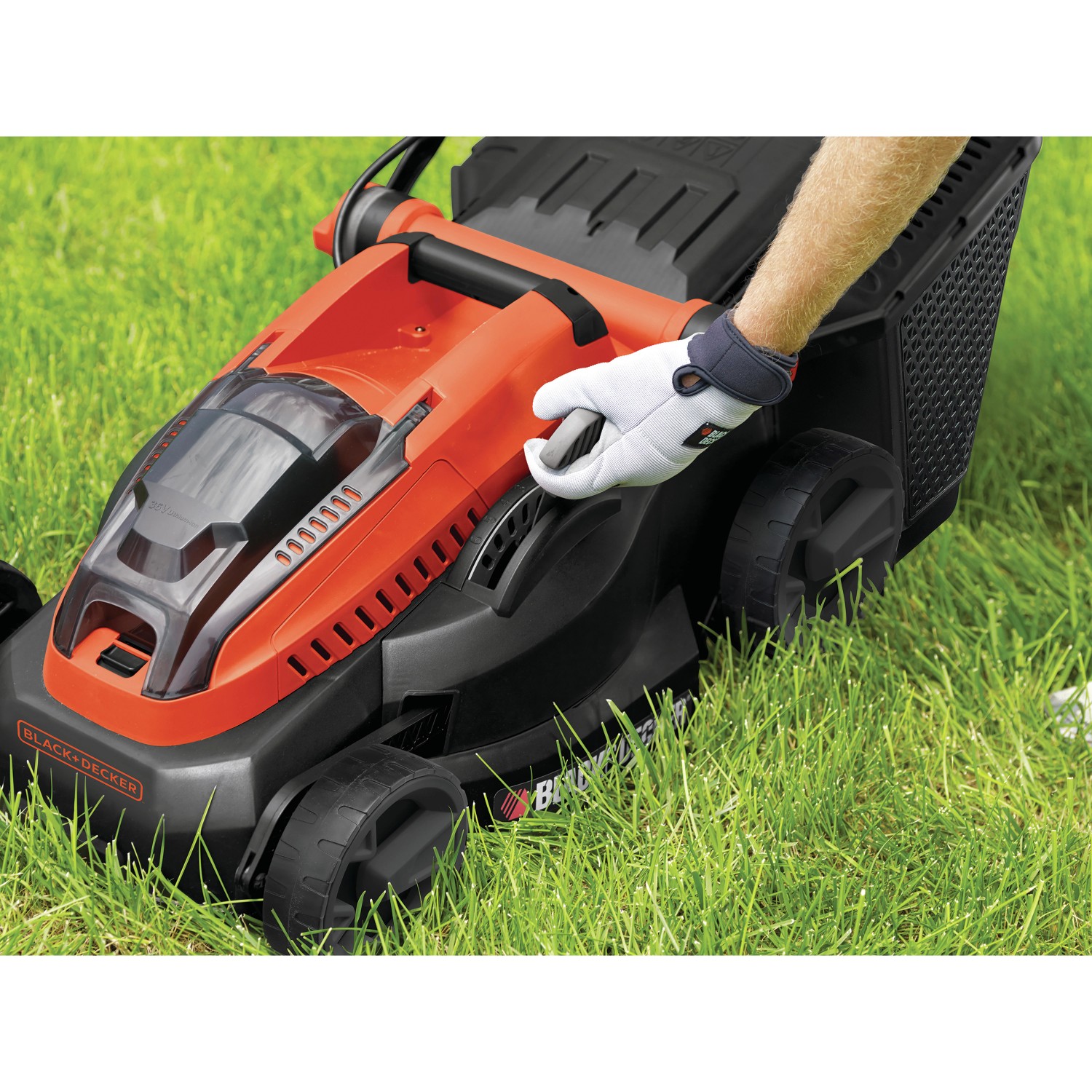 Black+Decker AkkuRasenmäher CLM3825L2 mit Autosense 36 V/2,5 Ah 38 cm