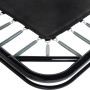 Detailaufnahme des schwarzen Exit Toys Dynamic Sports Bodentrampolins (244x427 cm) mit Federn.