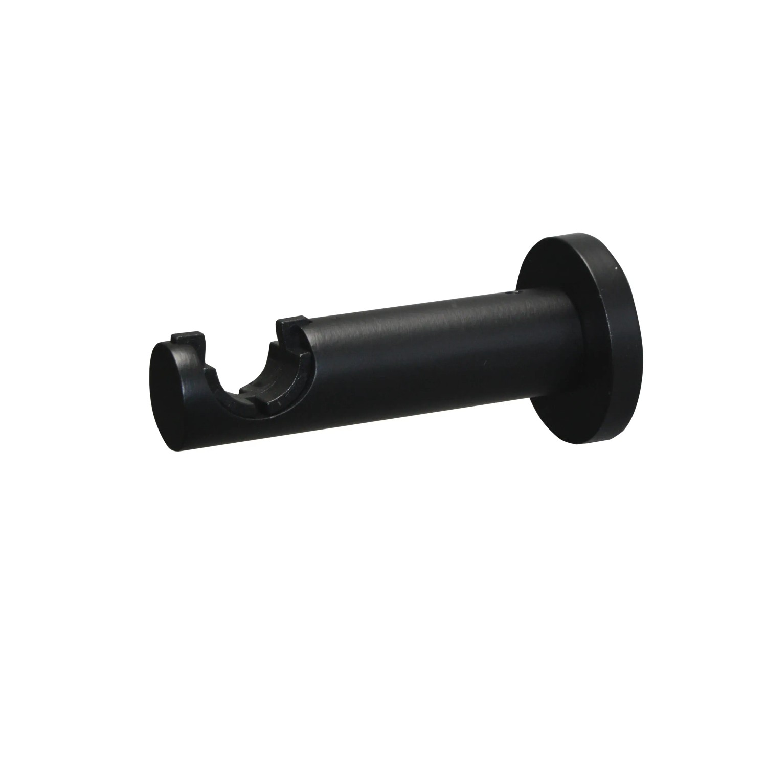 Schwarzer Gardinia Gardinenstangen-Träger Zylinder für 22/25 mm Stangen.