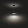Schwarze Philips Hue White Ambiance Fair Pendelleuchte mit Dimmer und warmweißem Licht.