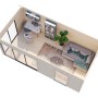 Palmako Gartenhaus Andrea Slide Plus 595 x 300 cm Grau-Anthrazit FSC®_4
