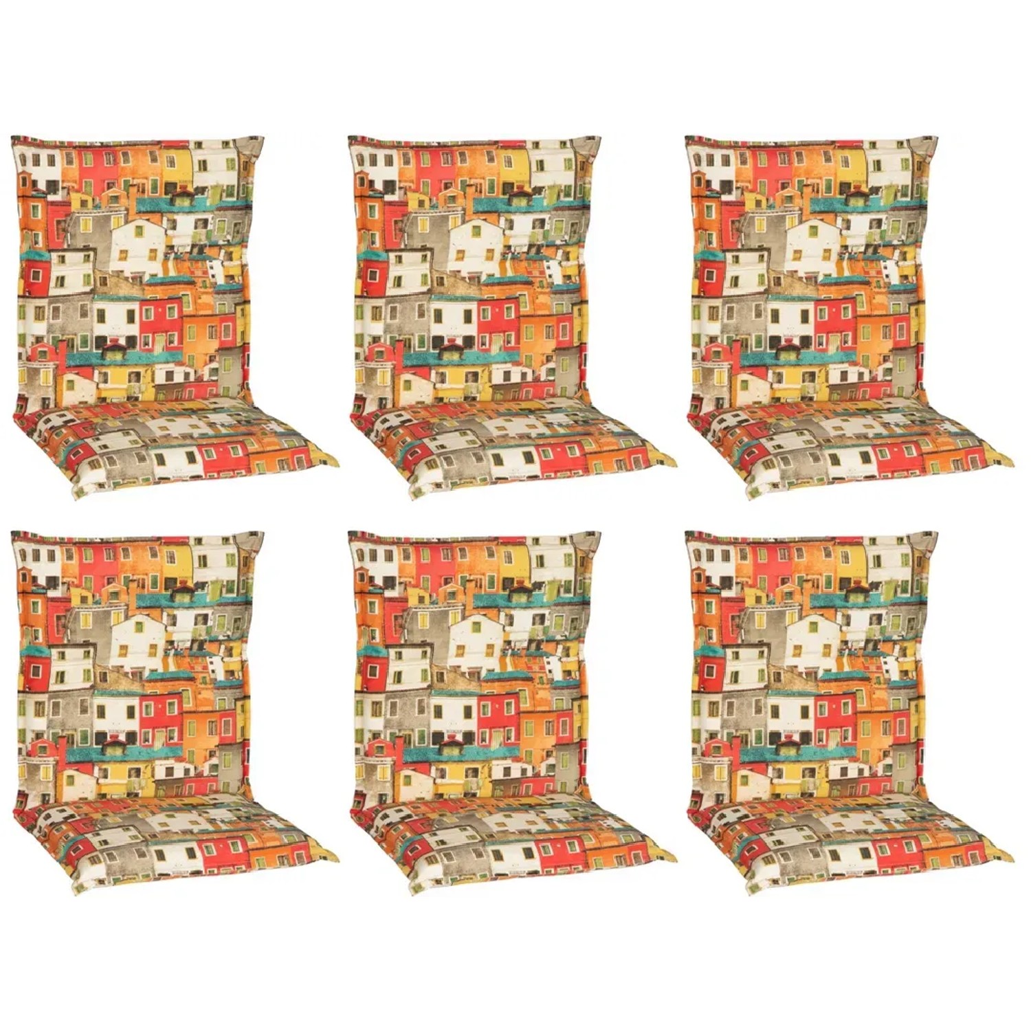 beo® 6er set texas be743 dschungel print mit vogel... Beo Sitzauflage Niedriglehner Tours 6er Set mit Hausdesign kaufen bei OBI