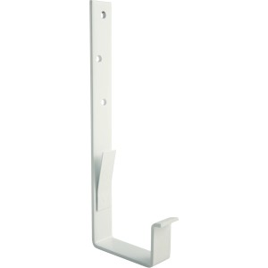 Weißes Marley Kastendachrinnen-Eisen RG 70, verzinkt und kunststoffbeschichtet.