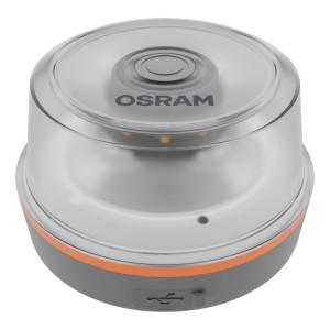 Osram LED-Guardian Road Flare Signal TA20 NXT: Runde Warnleuchte für Autoelektrik mit USB-Anschluss.