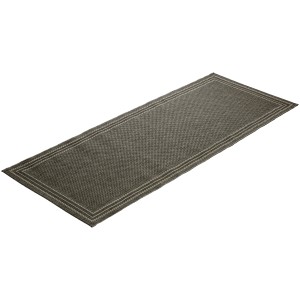 Teppichläufer Tiana in Anthrazit, 80x180 cm, ideal für Innen- und Außenbereiche.