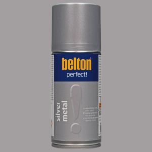 belton Buntlack Perfect Silver Metal, seidenmatt, 150ml Dose. Effektfarbe für Innen & Außen.