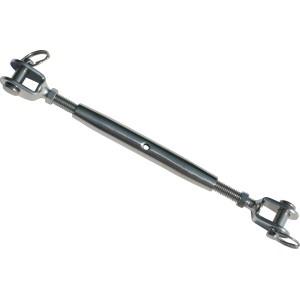 Floracord Spannschloss M8 aus Edelstahl A4 für Sonnensegel Montage.