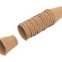 Anzuchttöpfe, rund, 8 cm Durchmesser, 16 Stück, aus biologisch abbaubarem Material für Pflanzenanzucht.